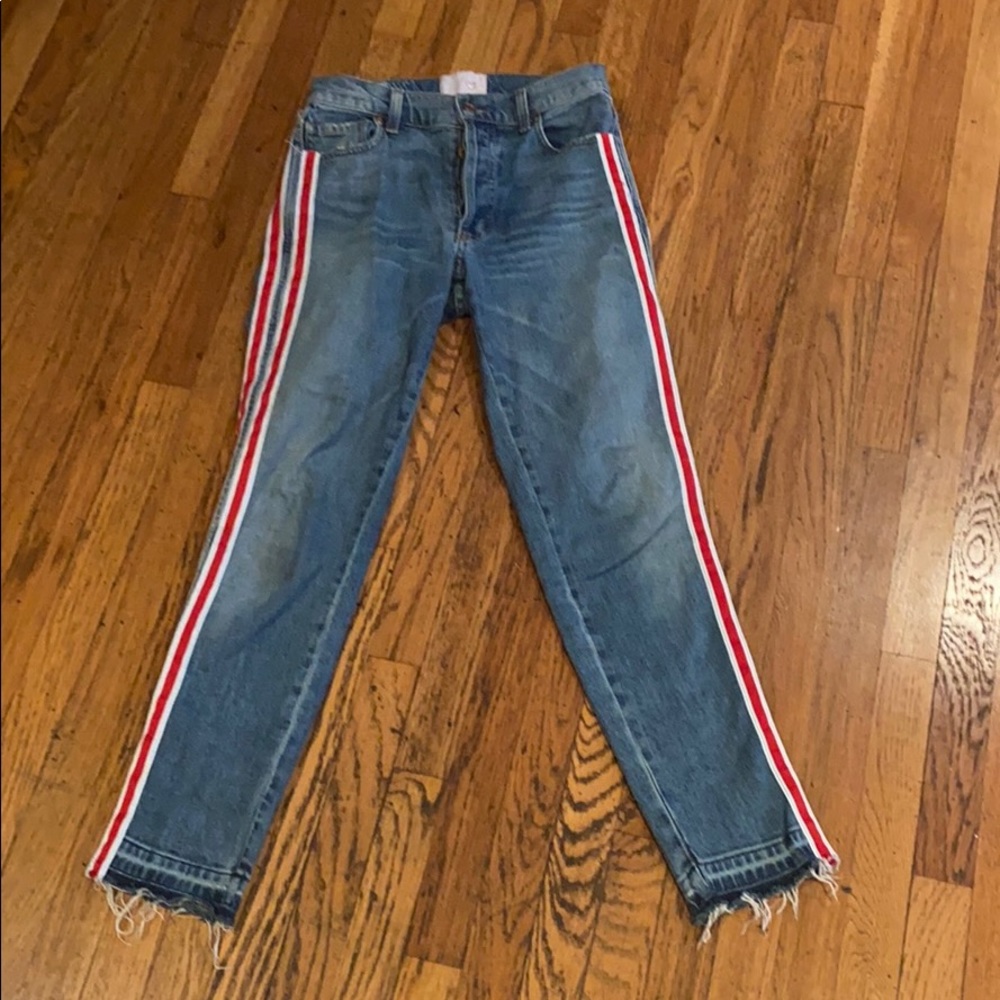 Revice - striped high waisted jeans - size 26